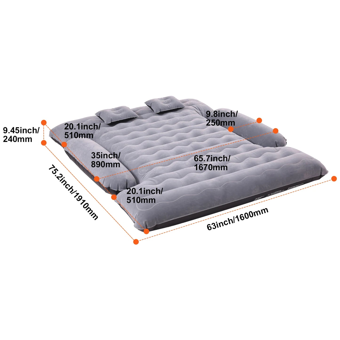 Truck Bed Air Mattress For Camping And Trips Waterproof