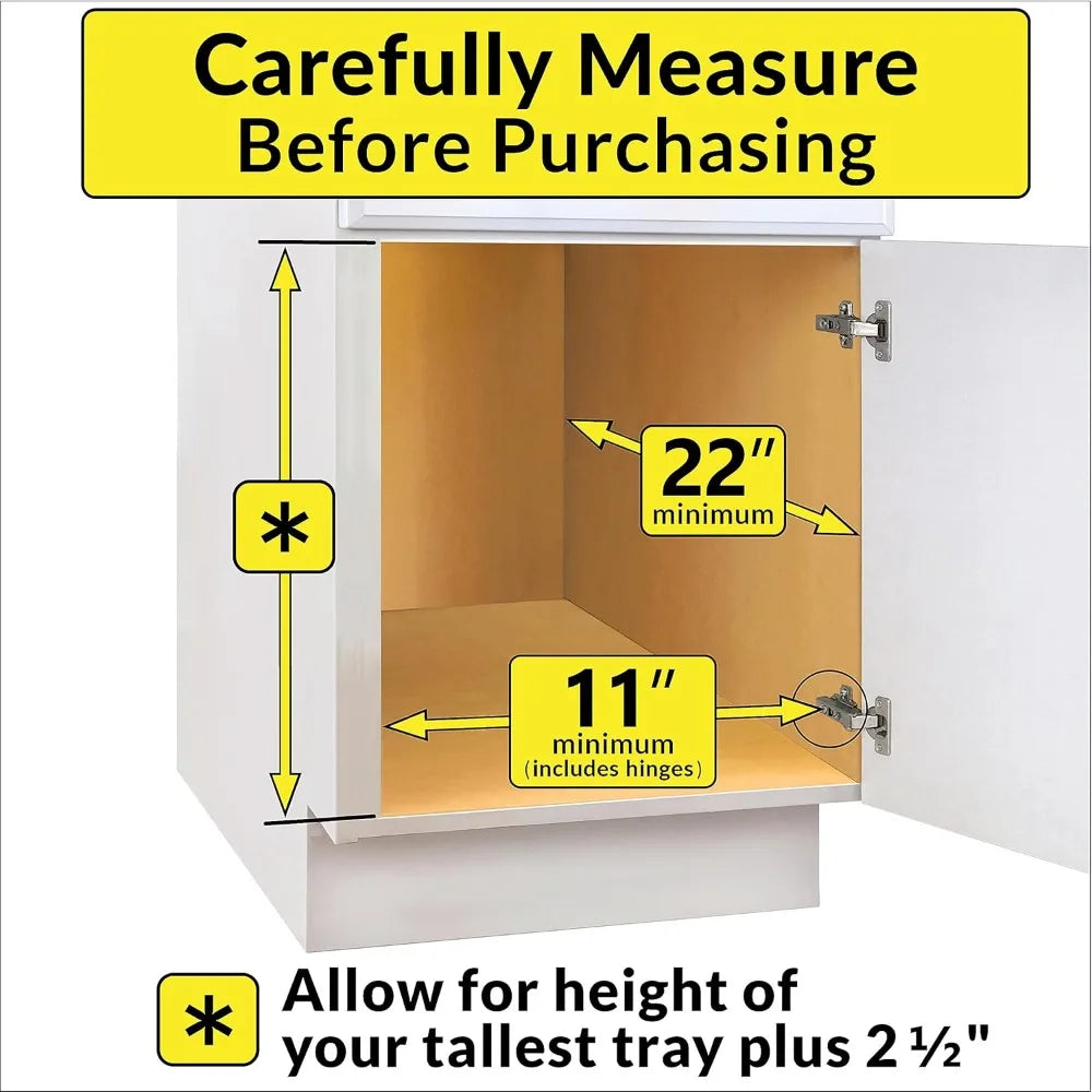 Pull Out Cutting Board Organizer Rack For Kitchen Cabinet