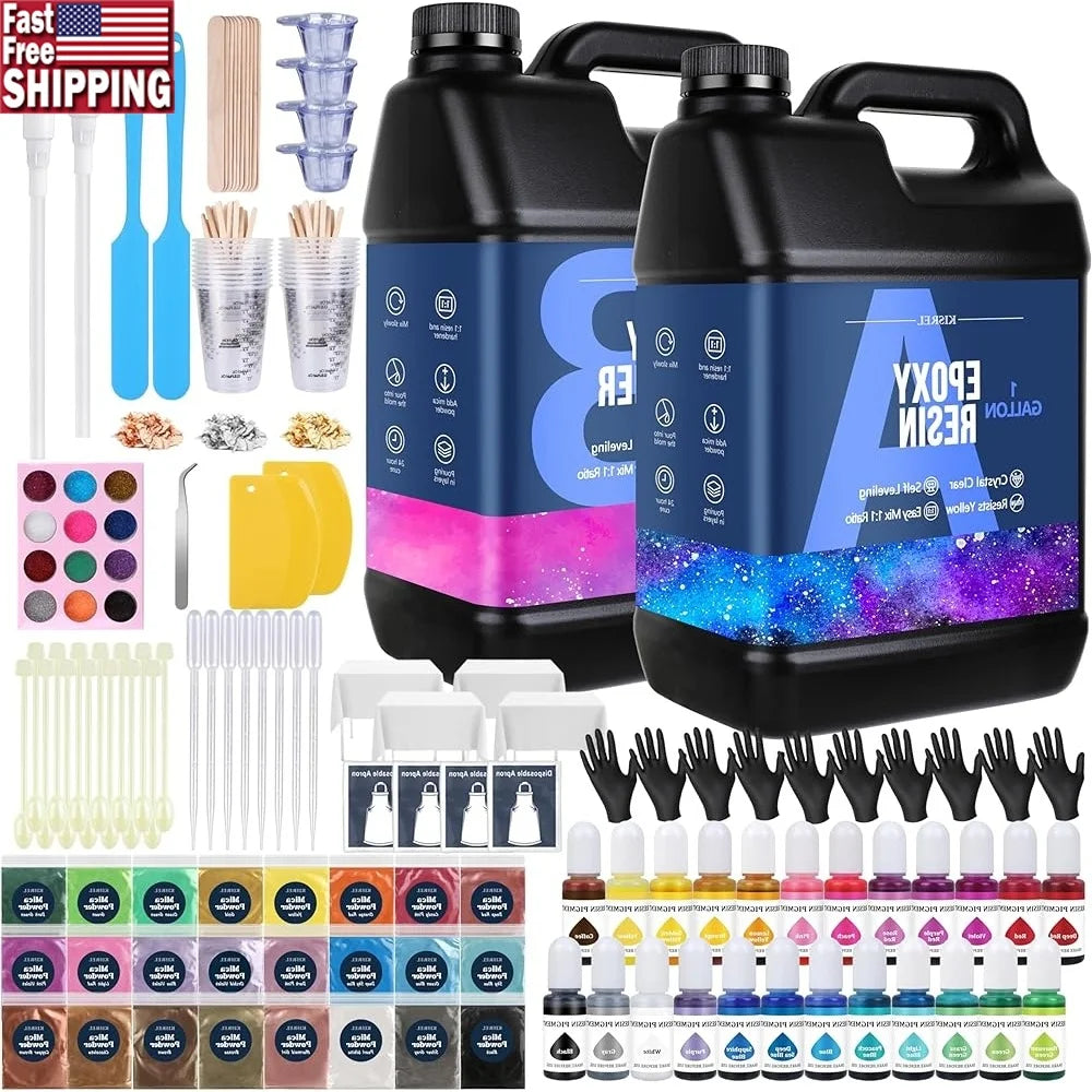 XMSJ Clear Epoxy Resin Kit For Beginners Home Crafts