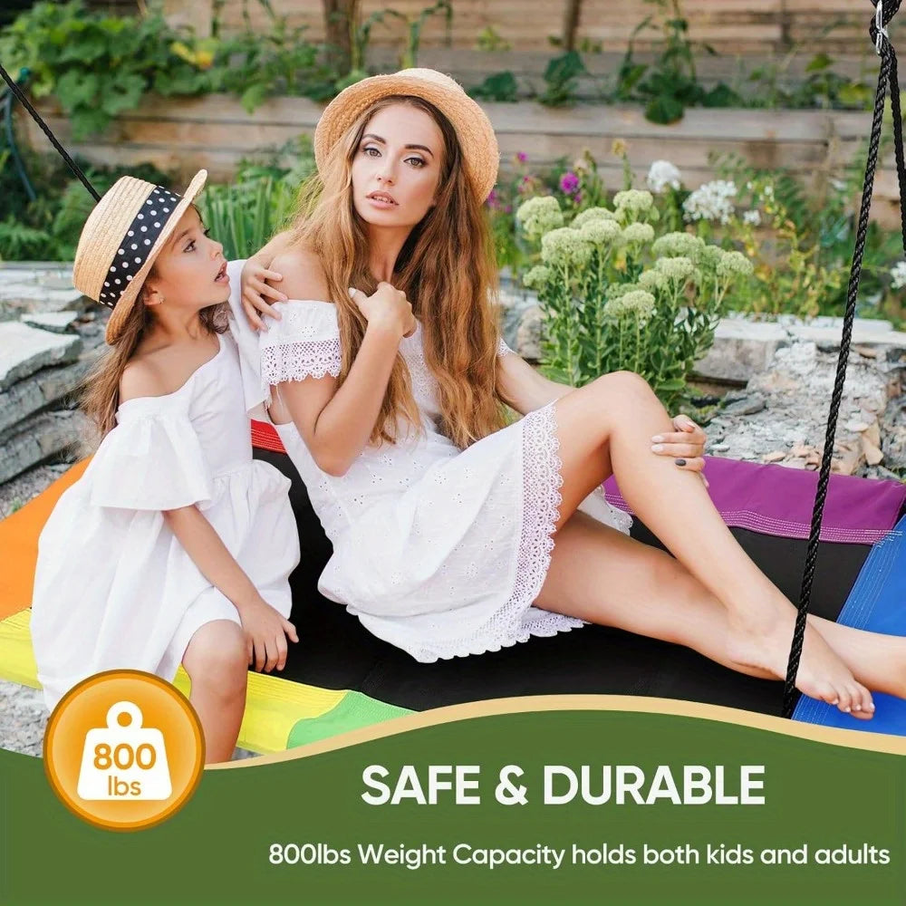 Platform Tree Swing for Kids and Adults with Durable Straps