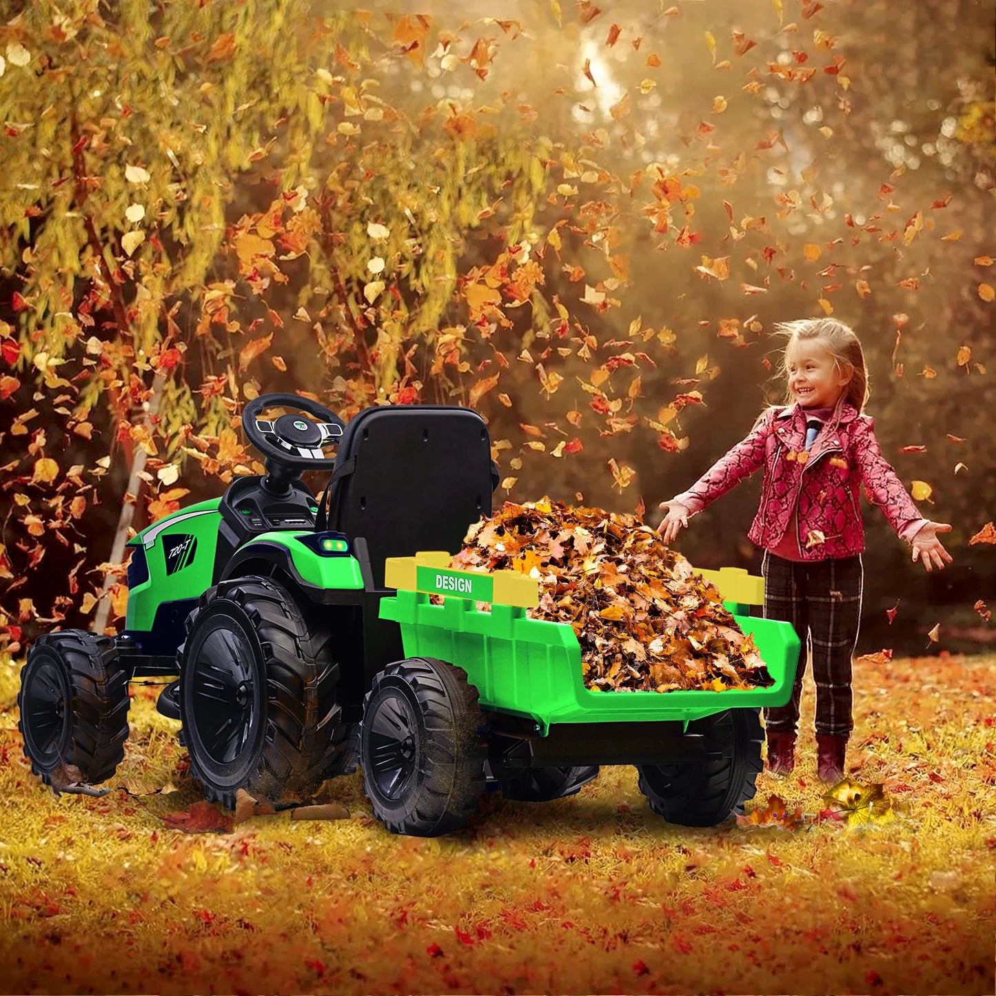 HobbyLane 3 In 1 Ride On Tractor Excavator Bulldozer 24V