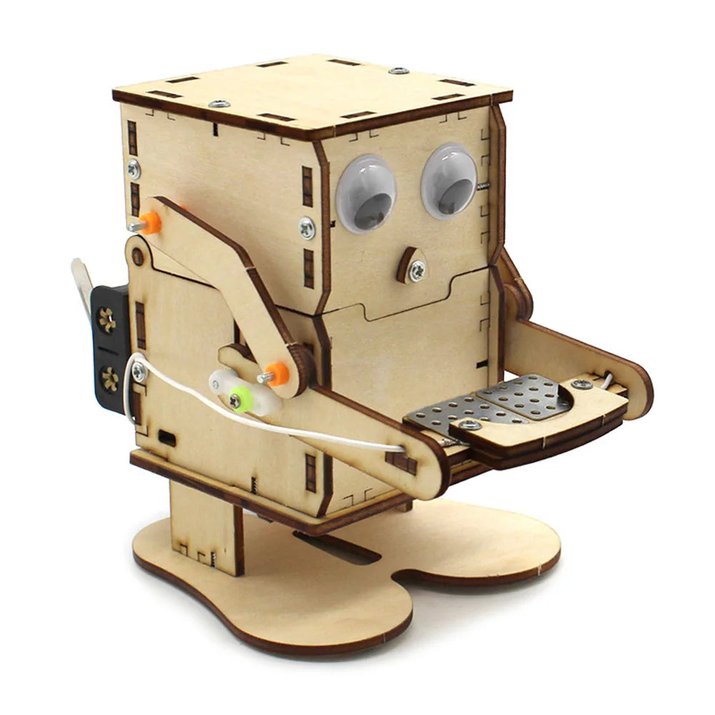 CE DIY Robot Eating Coin Model Kit for STEM Education