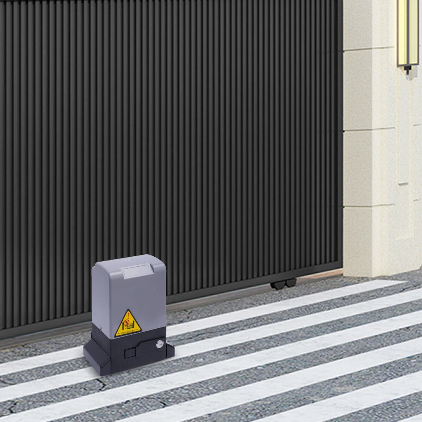 550W 1200kg Electric Sliding Gate Opener With 6 Gear Racks