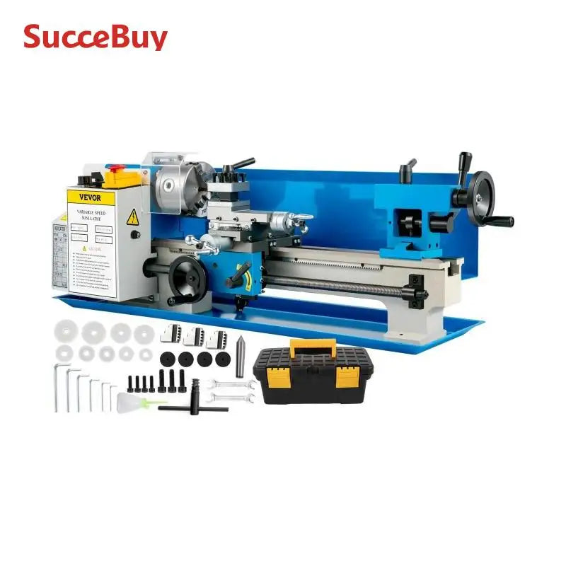SucceBuy Mini Metal Lathe Machine Variable Speed 550W