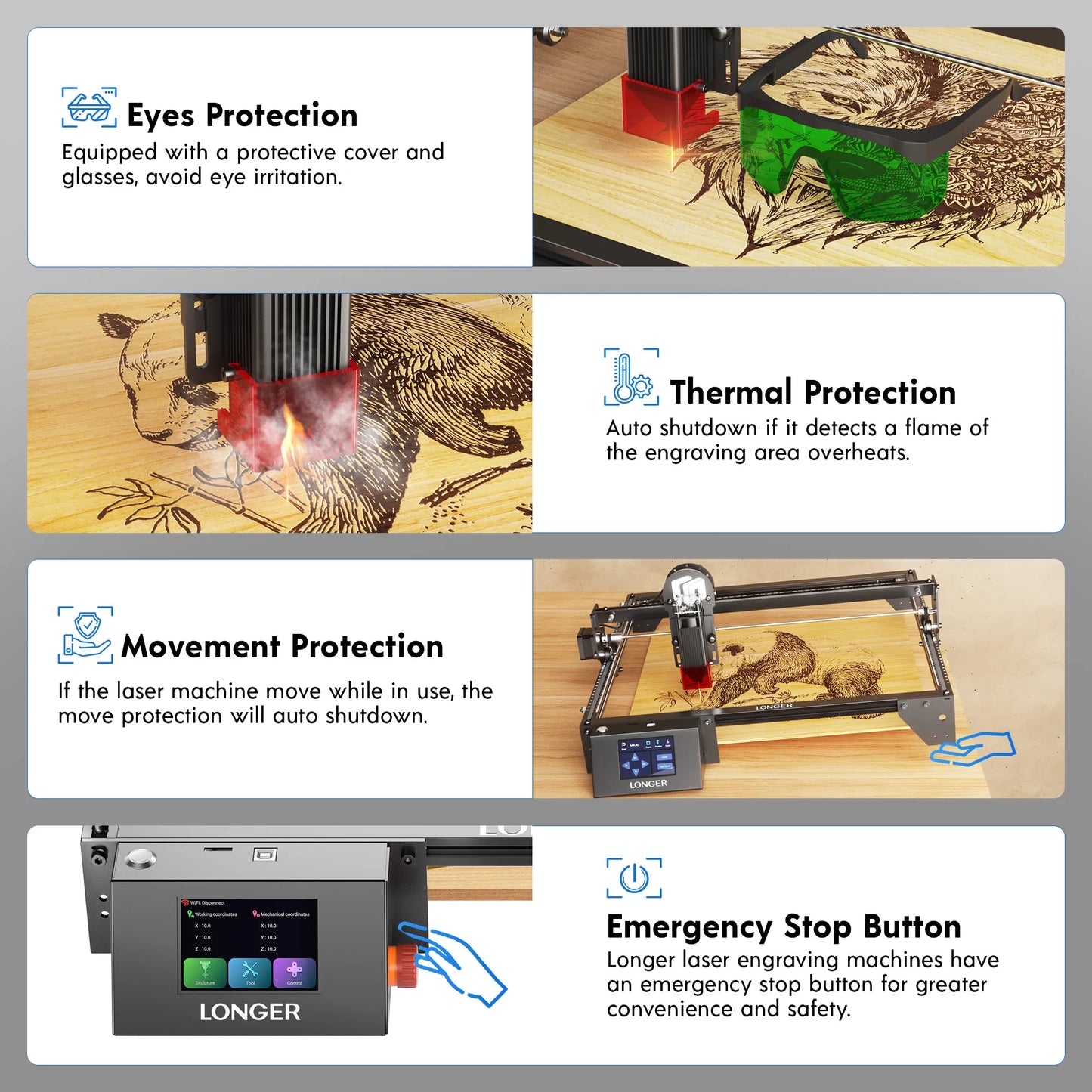 Longer Ray5 Laser Engraver 10W Engraving Cutting Machine