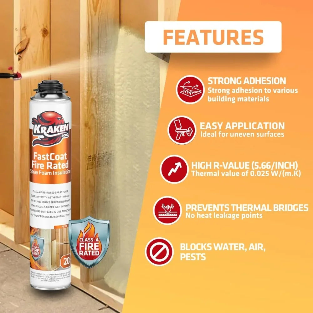 Fire Rated Spray Foam Insulation Kit Closed Cell In A Can