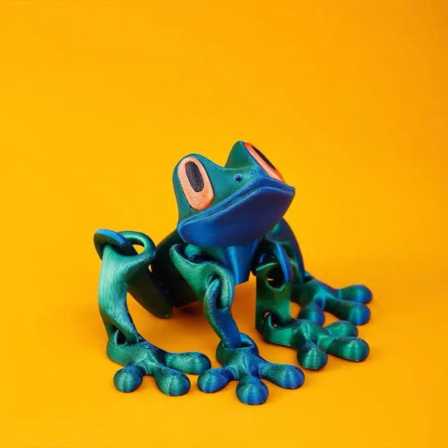 High-concerned 3D Frog Refrigerator Magnets Whiteboard Sticker