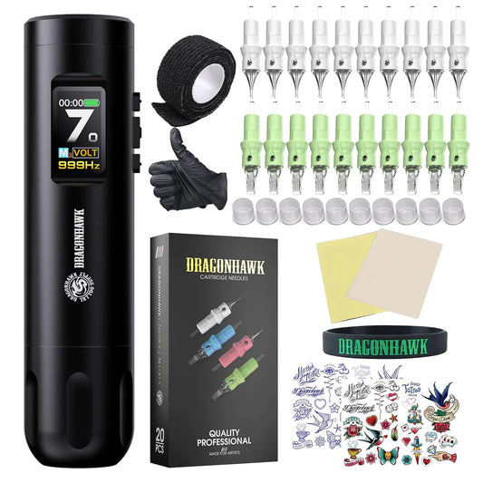 Dragonhawk X7 Wireless Tattoo Pen Rotary 1800mAh Battery