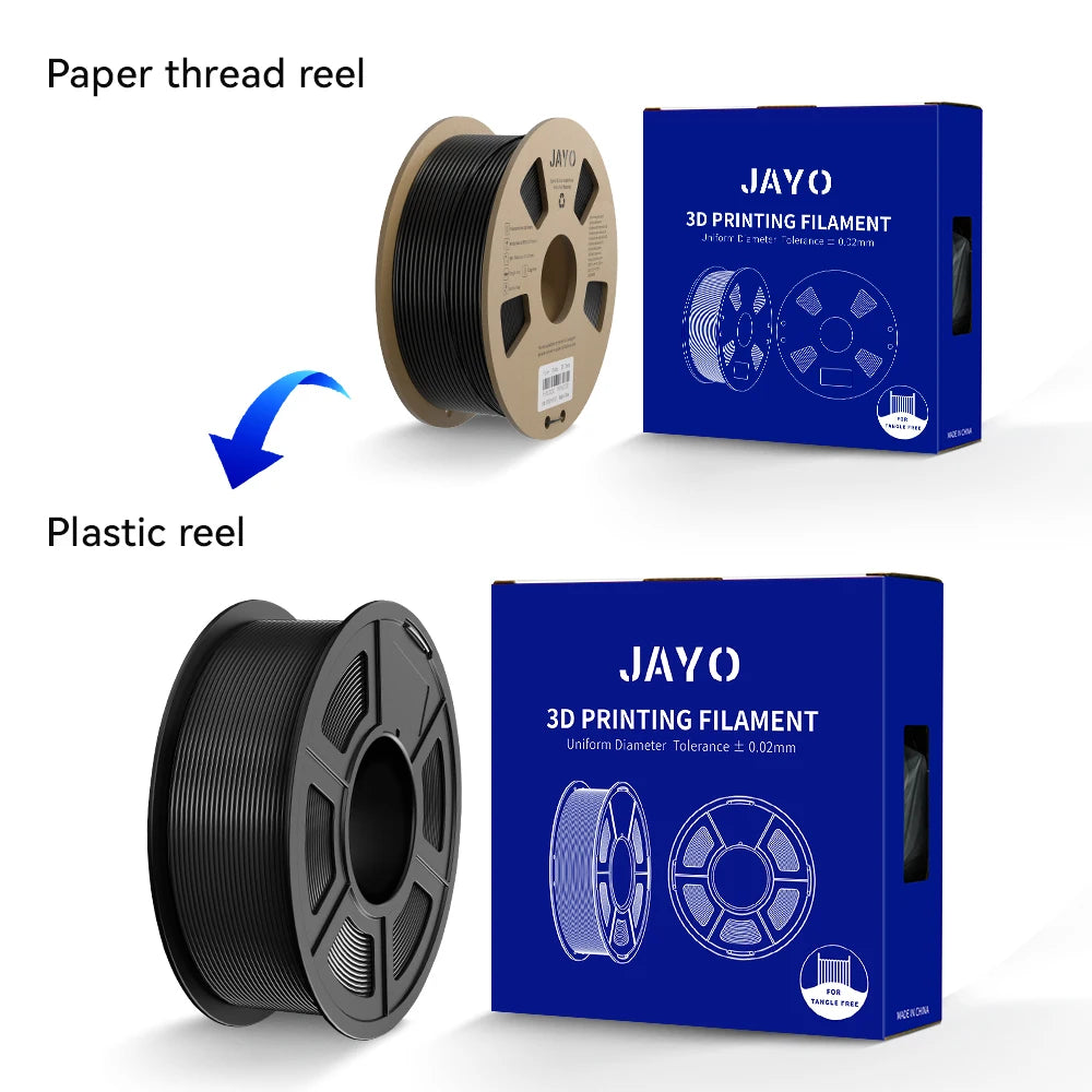 JAYO PLA Plus Filament 10 Rolls High Speed Matte 3D