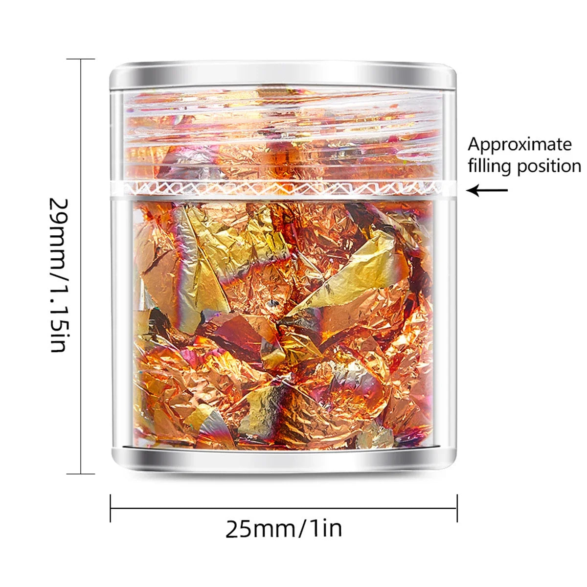 YAKAMOZ Gold Foil Fragments For Epoxy Resin Craft Jewelry