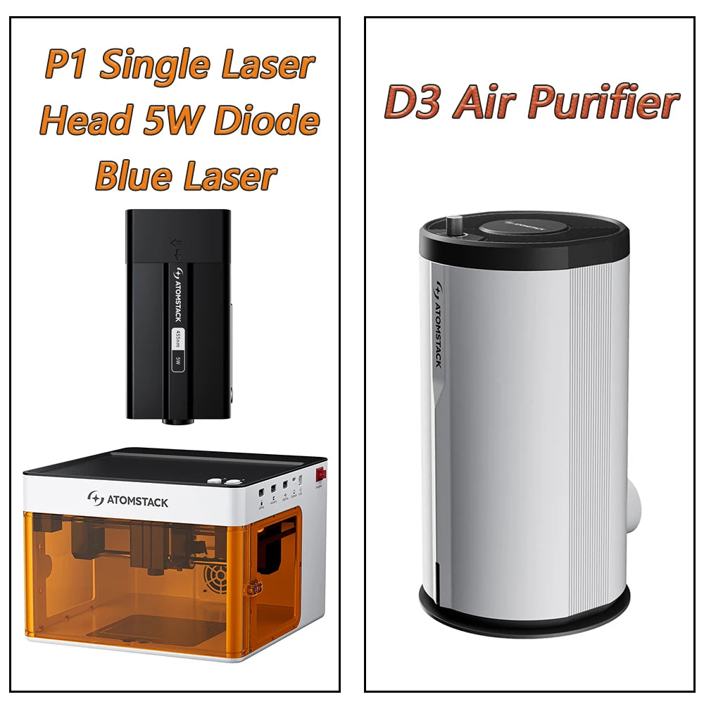 Atomstack P1 Mini Portable Laser Engraver 5W Bluetooth