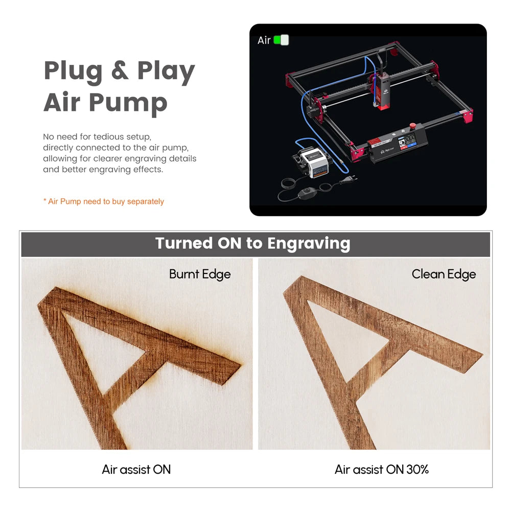 AlgoLaser MK2 10W DIY Laser Engraver With Air Assist Cutting