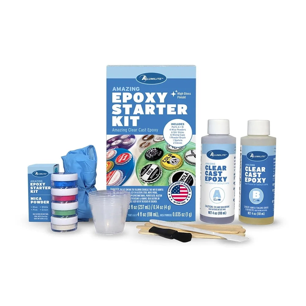 XMSJ Epoxy Starter Kit Resin Crafting Set With 2 Part Epoxy