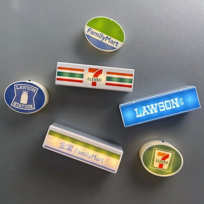 Magnetic Light Sign Box 711 Fridge Magnet For DIY Decoration