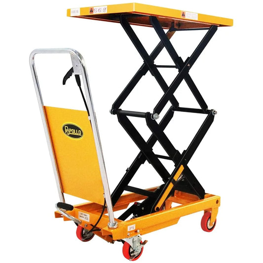 Double Scissor Hydraulic Lift Table Cart 770 Lb Capacity