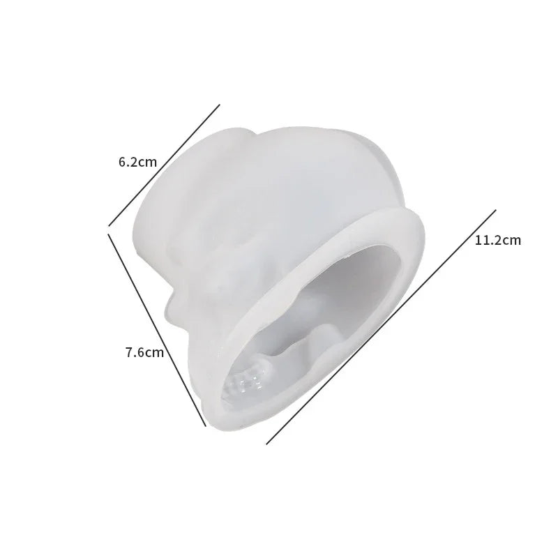 LIEBE ENGEL Skeleton Head Mold Silicone For Epoxy Resin