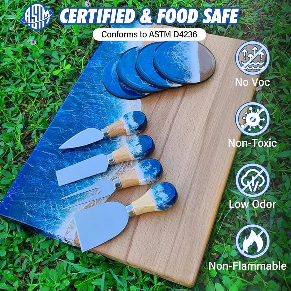 XMSJ Deep Pour Epoxy Resin Kit Industrial Grade Clear