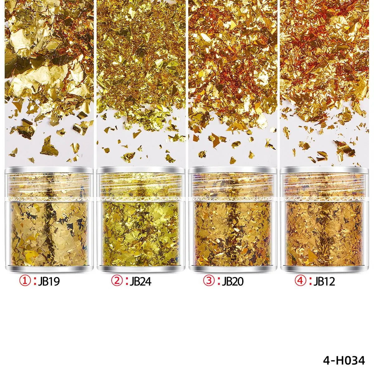 YAKAMOZ Gold Foil Fragments For Epoxy Resin Craft Jewelry