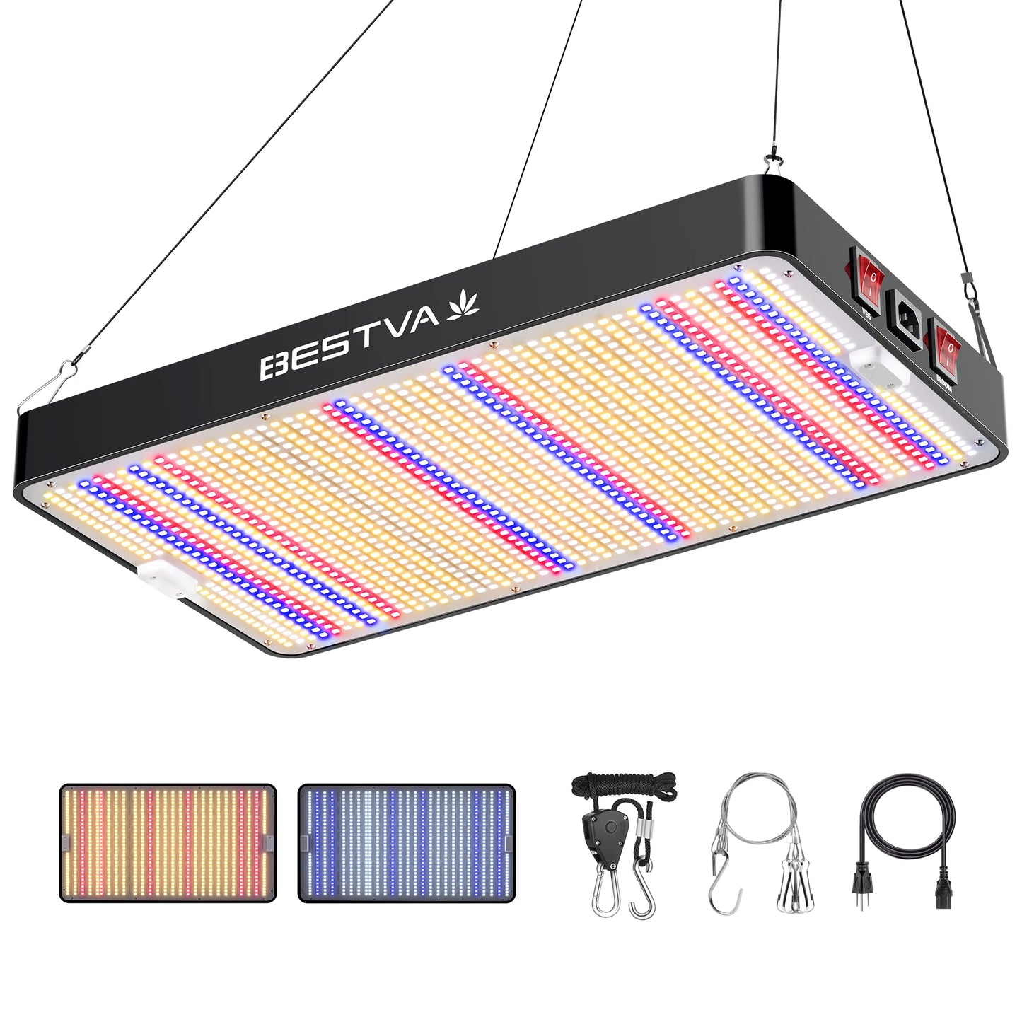 BESTVA 300W Full Spectrum Grow Light For Indoor Plants