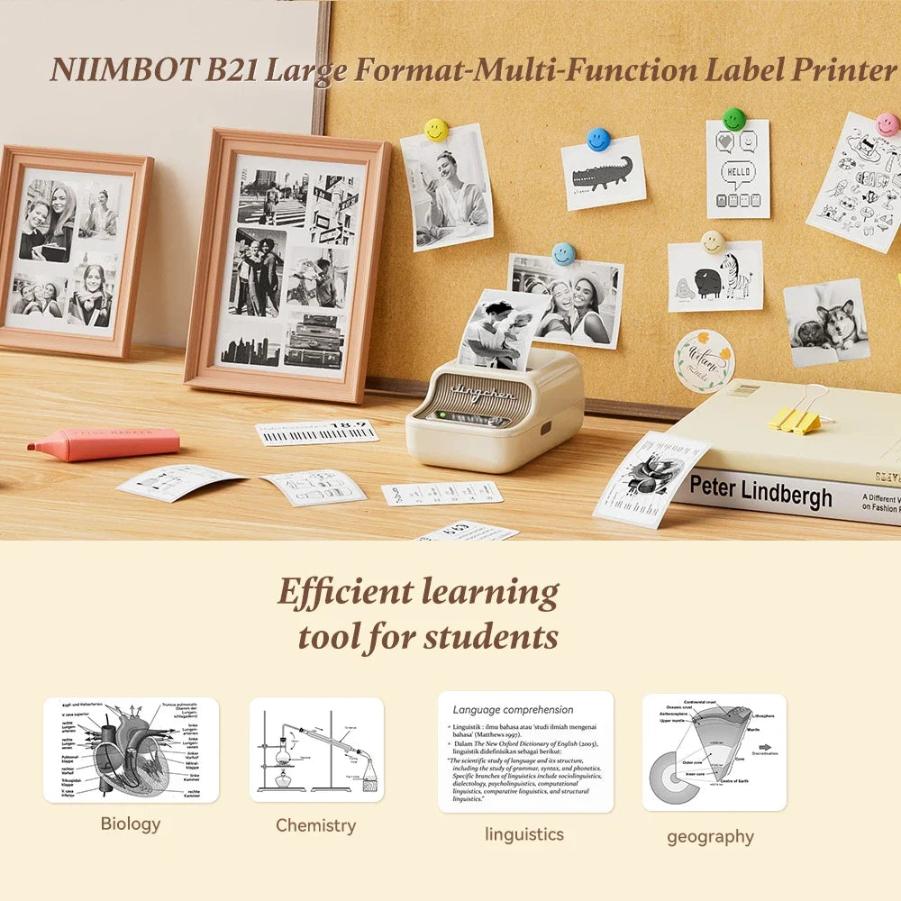 NiiMbot Mini Portable Bluetooth Label Printer for Stickers
