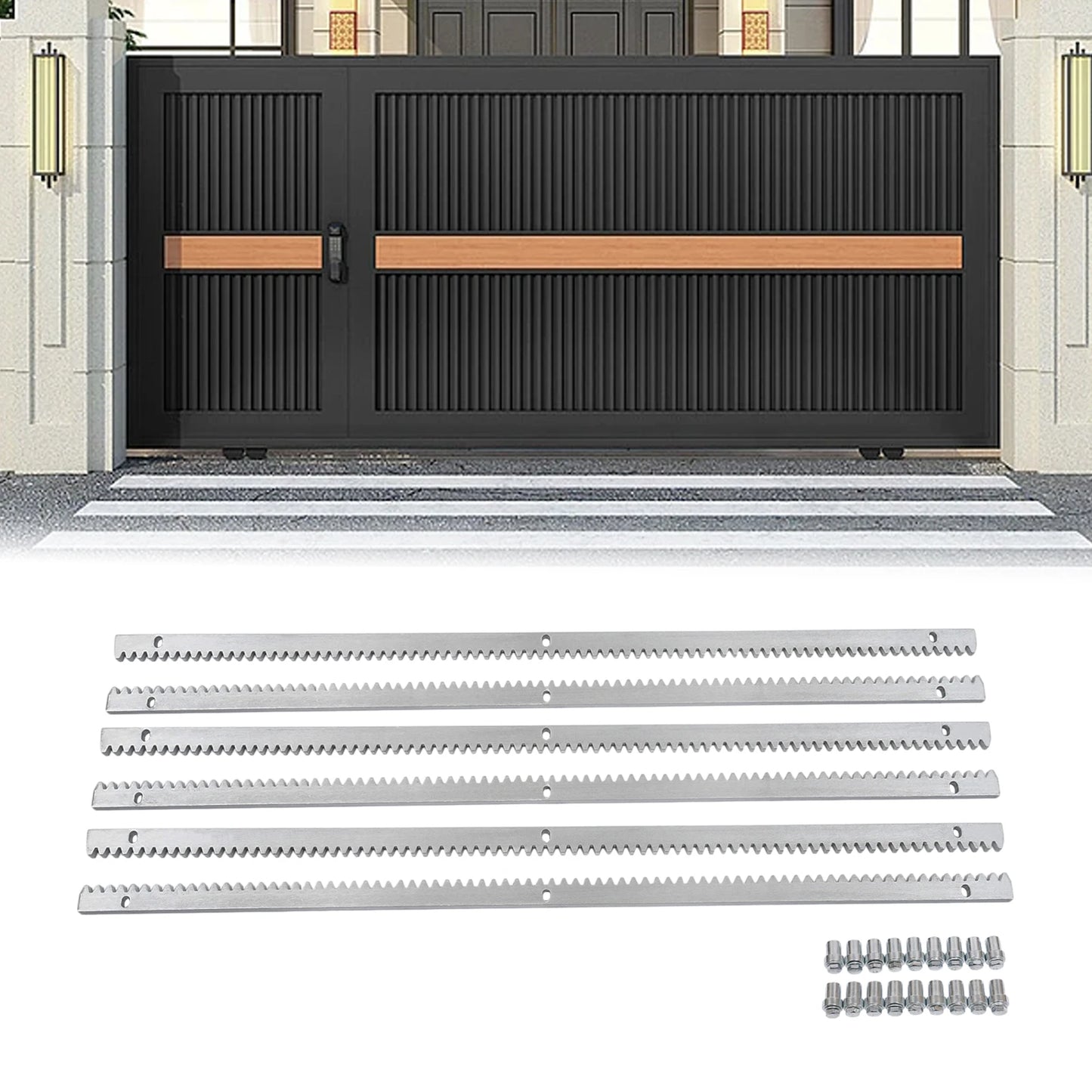 CNCEST Sliding Door Gear Rack Set Durable Rustproof