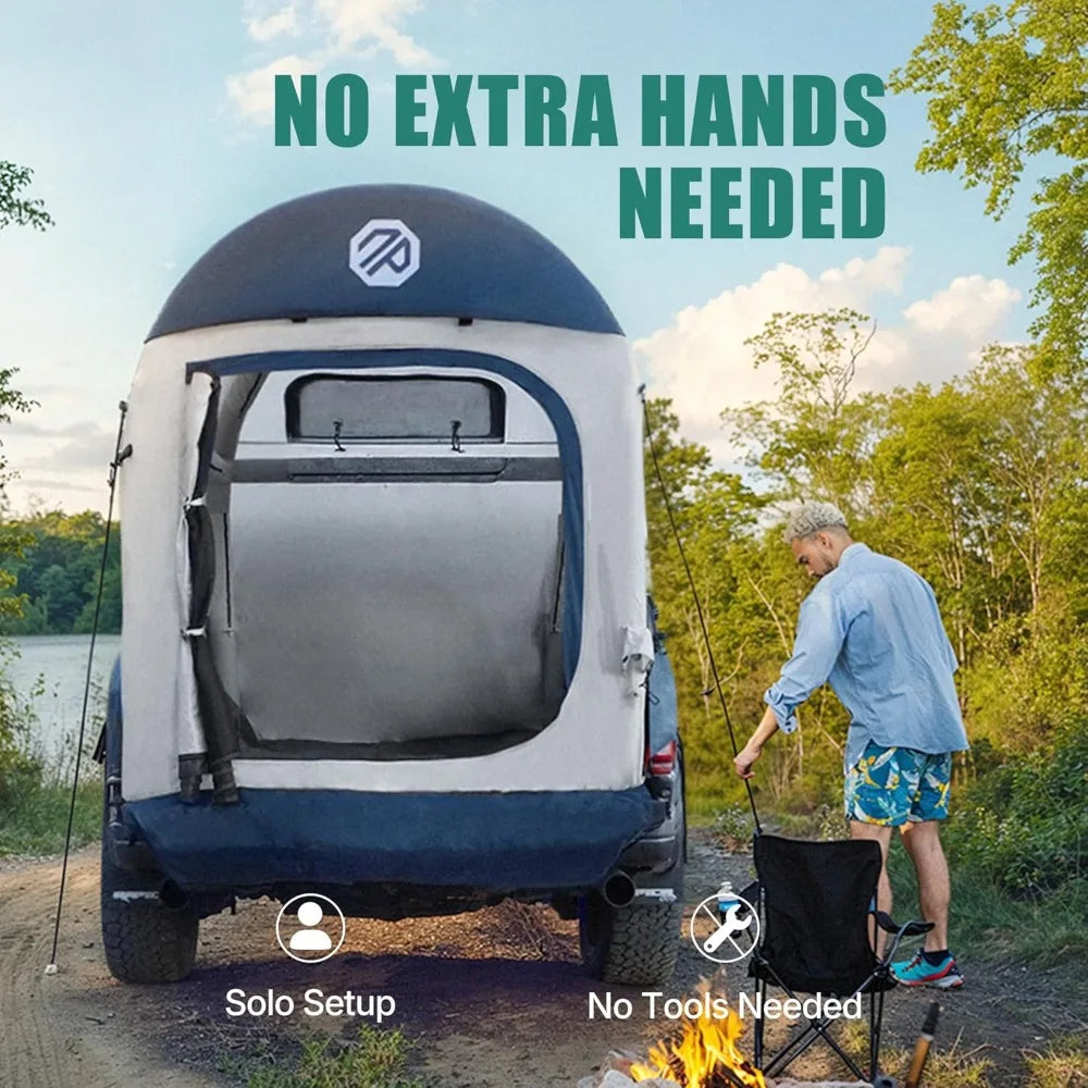 Inflatable Waterproof Truck Bed Tent For Family Camping