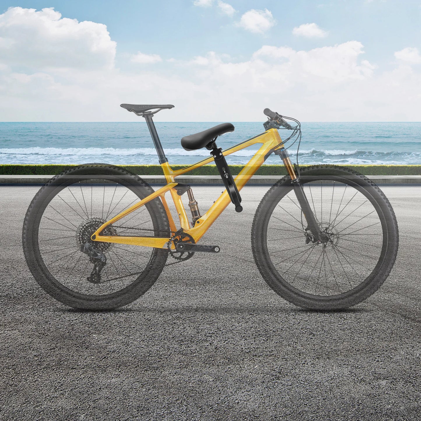 Hignconcerned Child Bike Seat With Support Frame And Belt