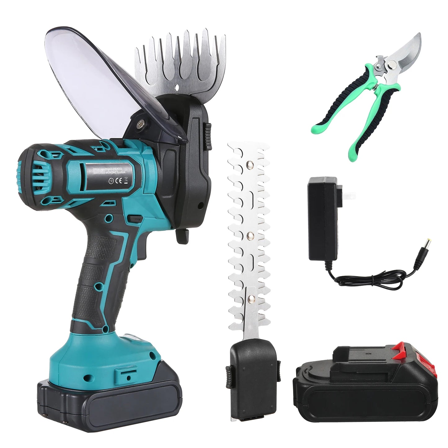 Aramox 20V Cordless Grass Shears 2 In 1 Trimmer Hedge