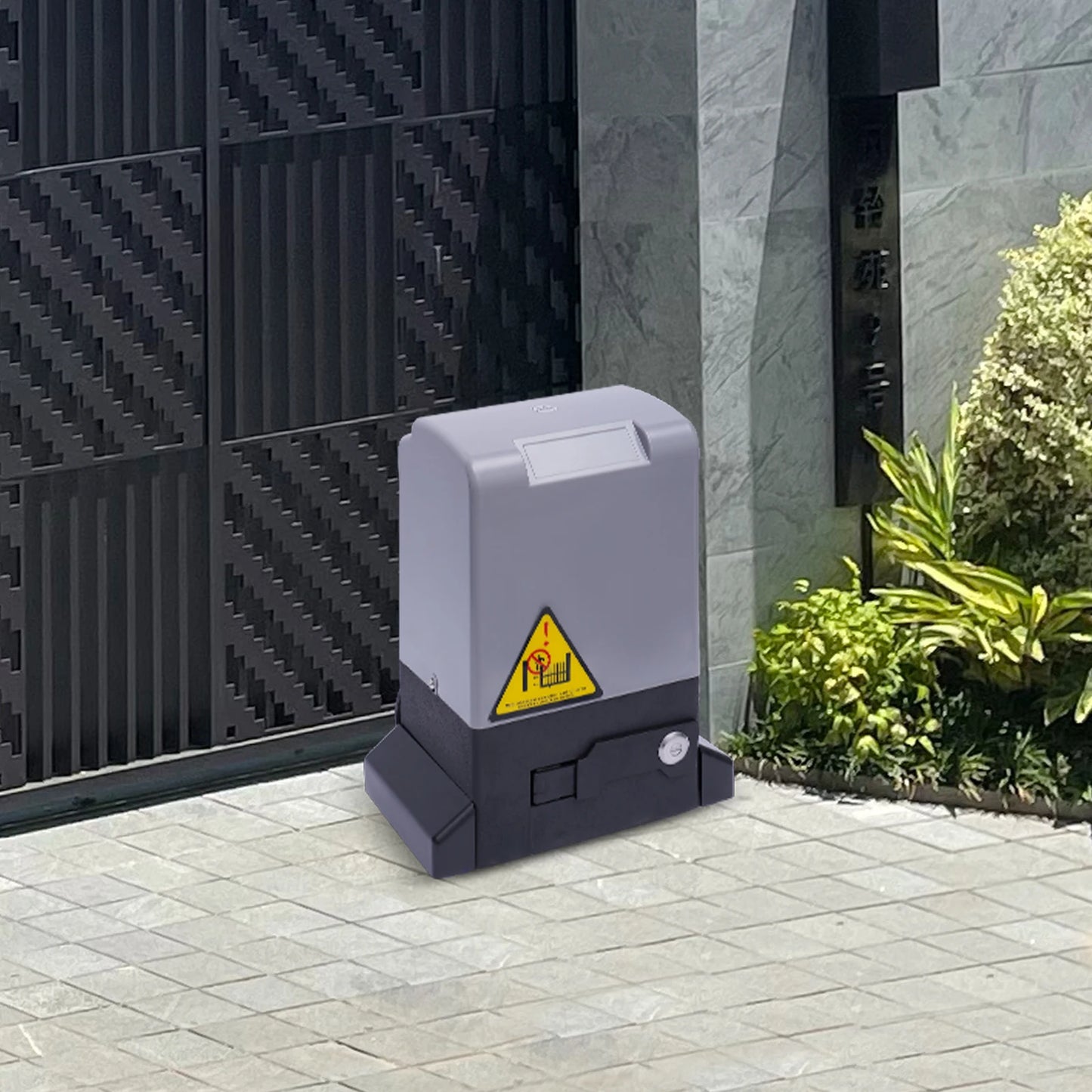 550W 1200kg Electric Sliding Gate Opener With 6 Gear Racks