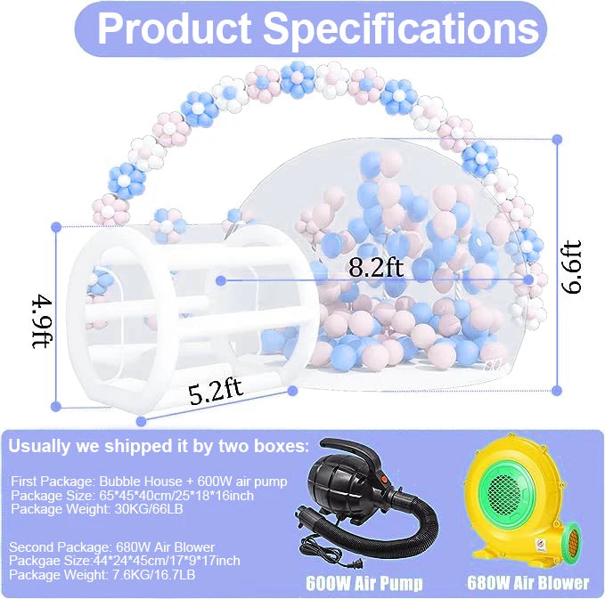 Ejia Commercial Inflatable Bubble House Tent With Blower