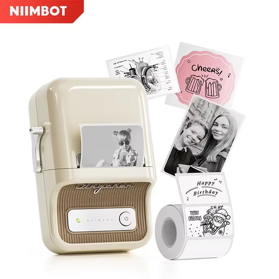 NiiMbot Mini Portable Bluetooth Label Printer for Stickers