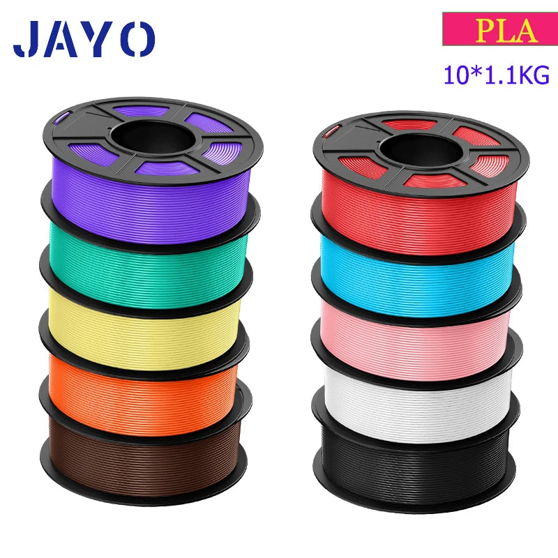 JAYO PLA Plus Filament 10 Rolls High Speed Matte 3D