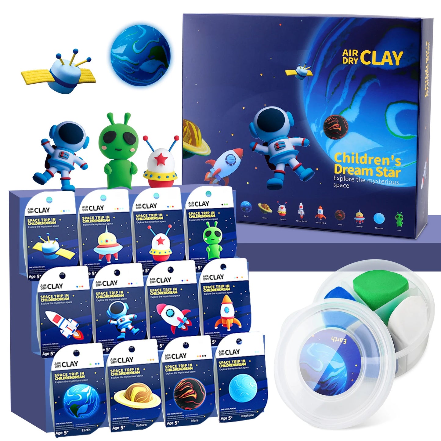 Hign-concerned Air Dry Clay Kit For Creative Kids Play