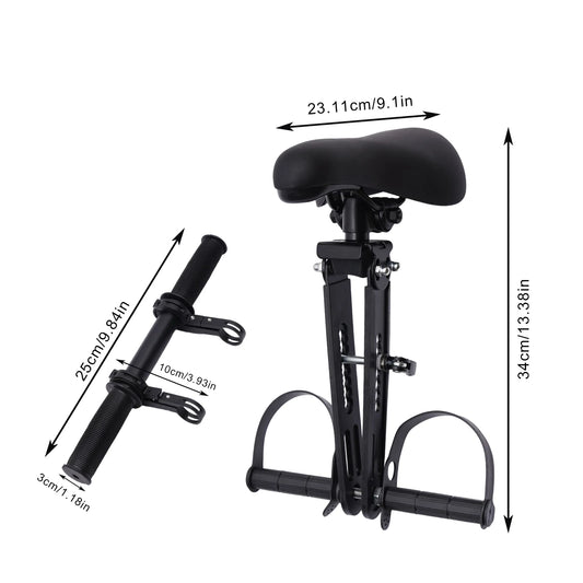 Kids Bike Seat And Handlebar Accessory Combo Pack Mounted