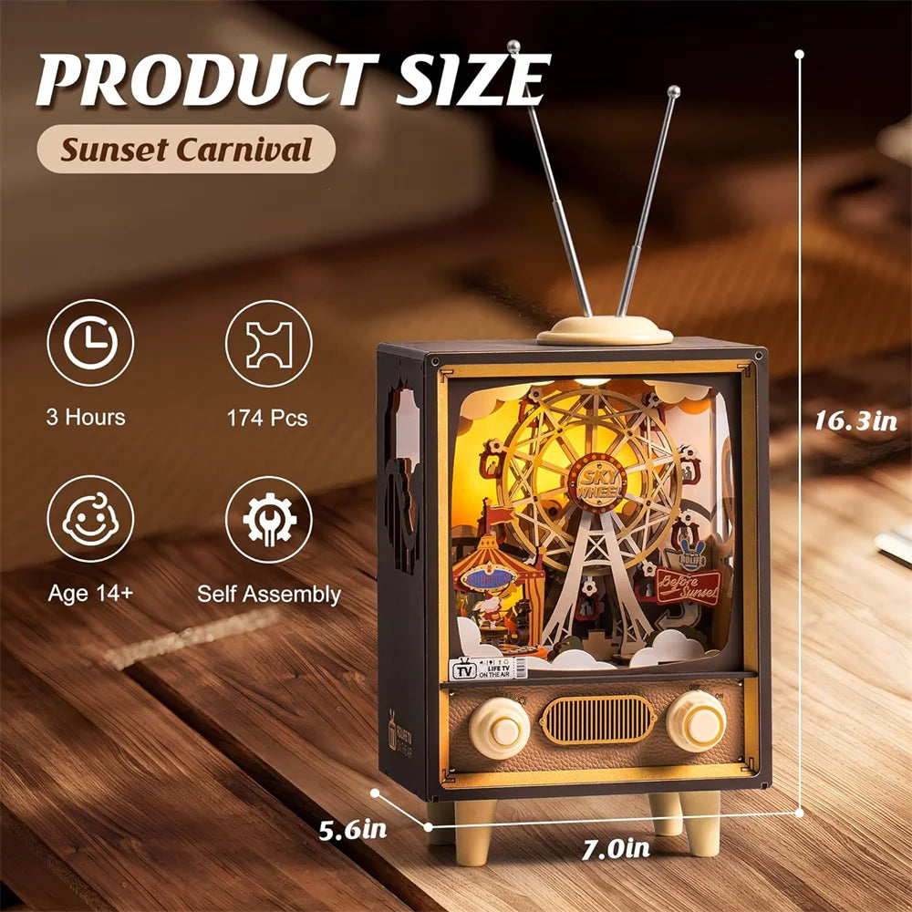 Robotime Sunset Carnival Music Box 3D Puzzle AMT01