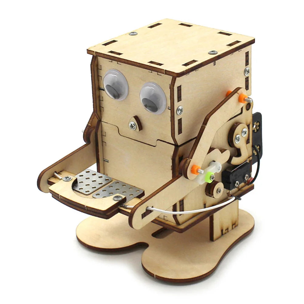 CE DIY Robot Eating Coin Model Kit for STEM Education