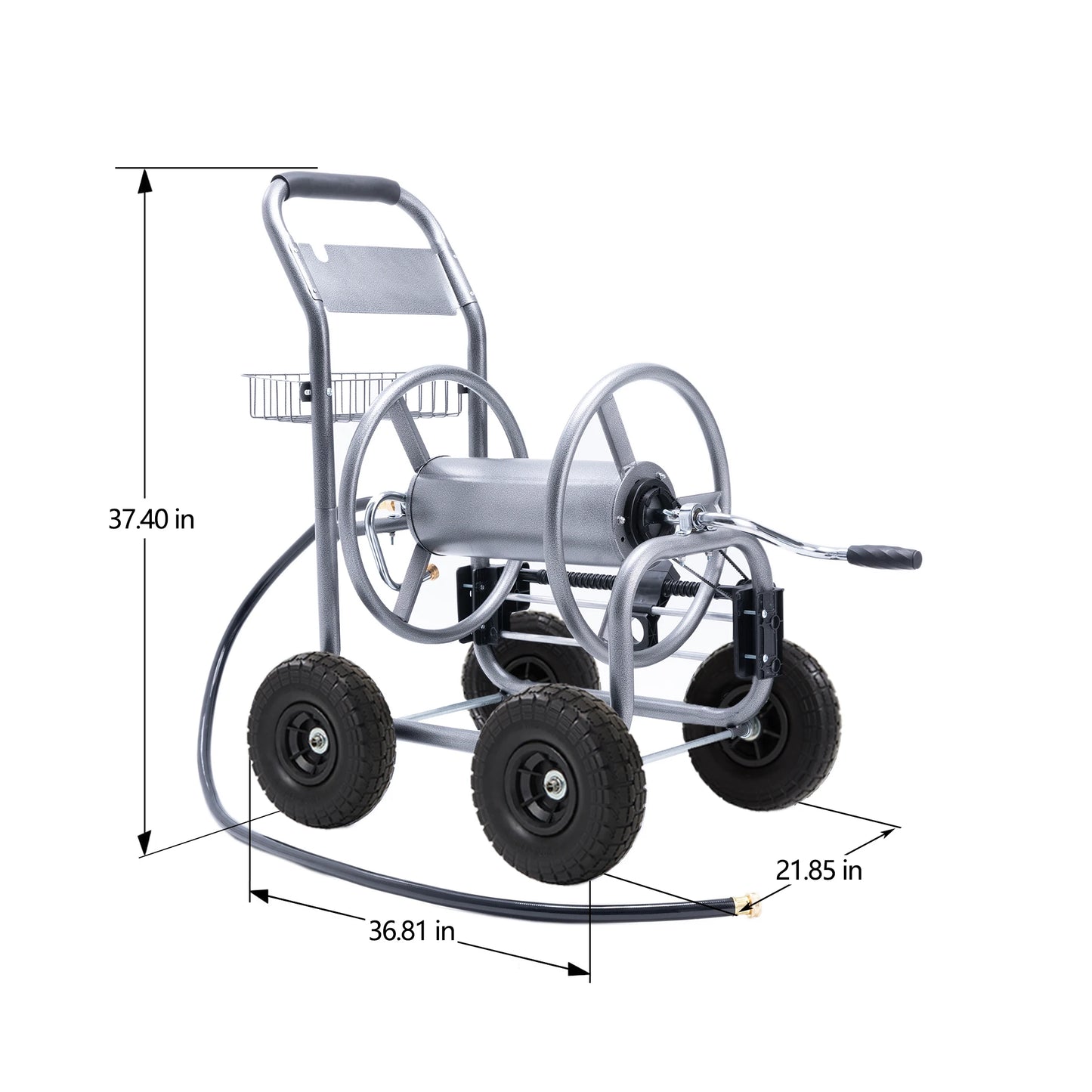 Giraffe Tools Hose Reel Cart With Wheels For Outdoors