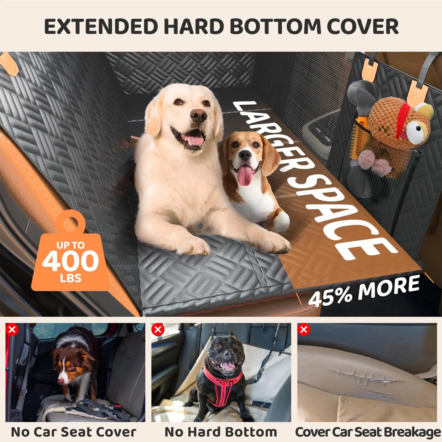 Zhejiang Car Rear Seat Dog Hammock Cover With Heavy Duty