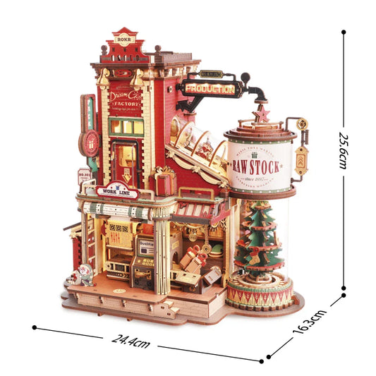 Robotime Rokr Wooden Music Box Dream Gift Factory Puzzles