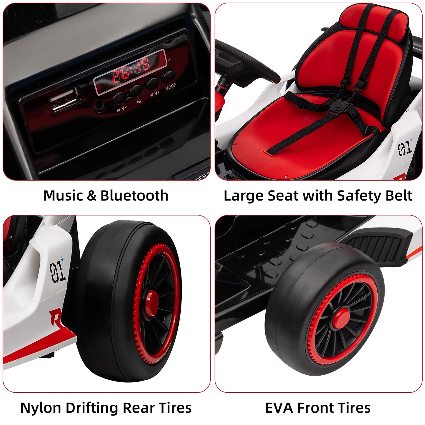 HobbyLane 24V Dual 150W Go Kart For Kids Pedal Drift Kart