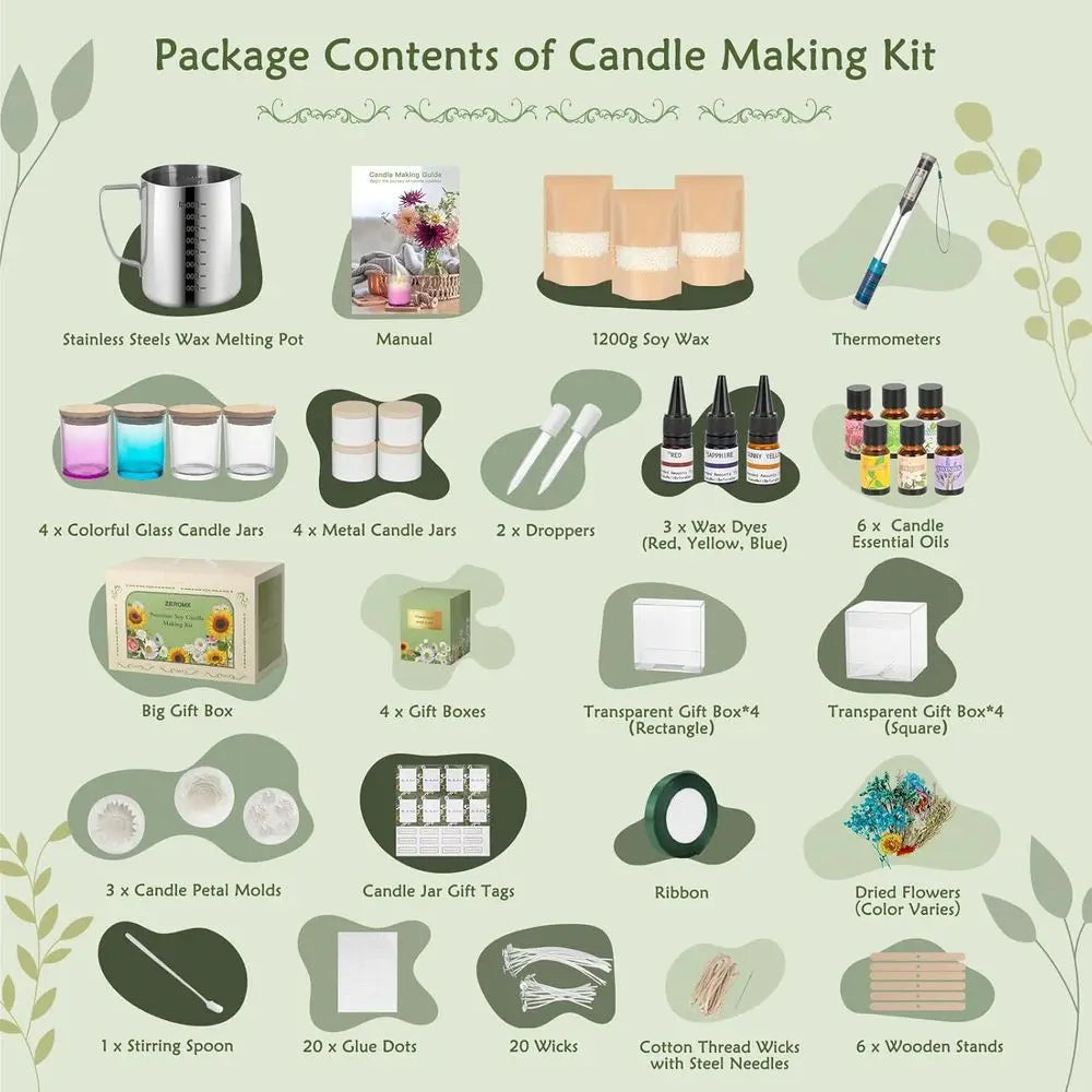 Candle Making Kit for Adults and Beginners Complete DIY Set