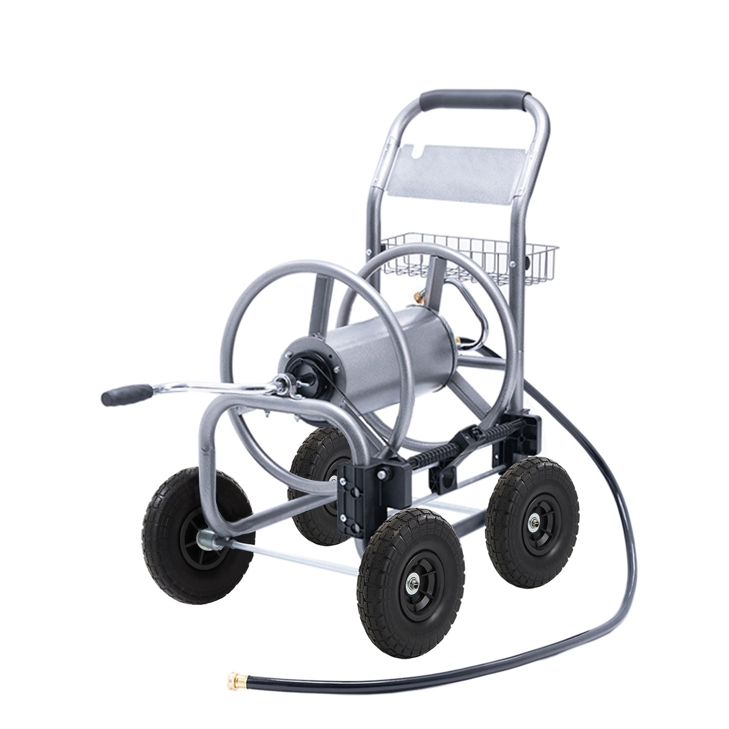 Giraffe Tools Hose Reel Cart With Wheels For Outdoors
