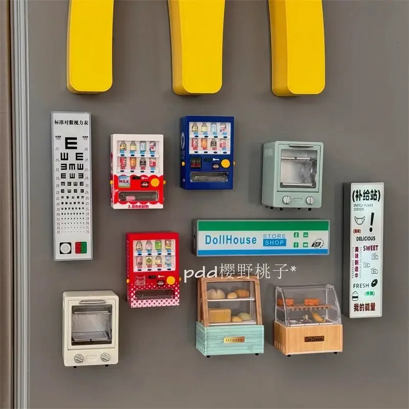 3D Fridge Magnets Simulation Mini Appliance Refrigerator Decor