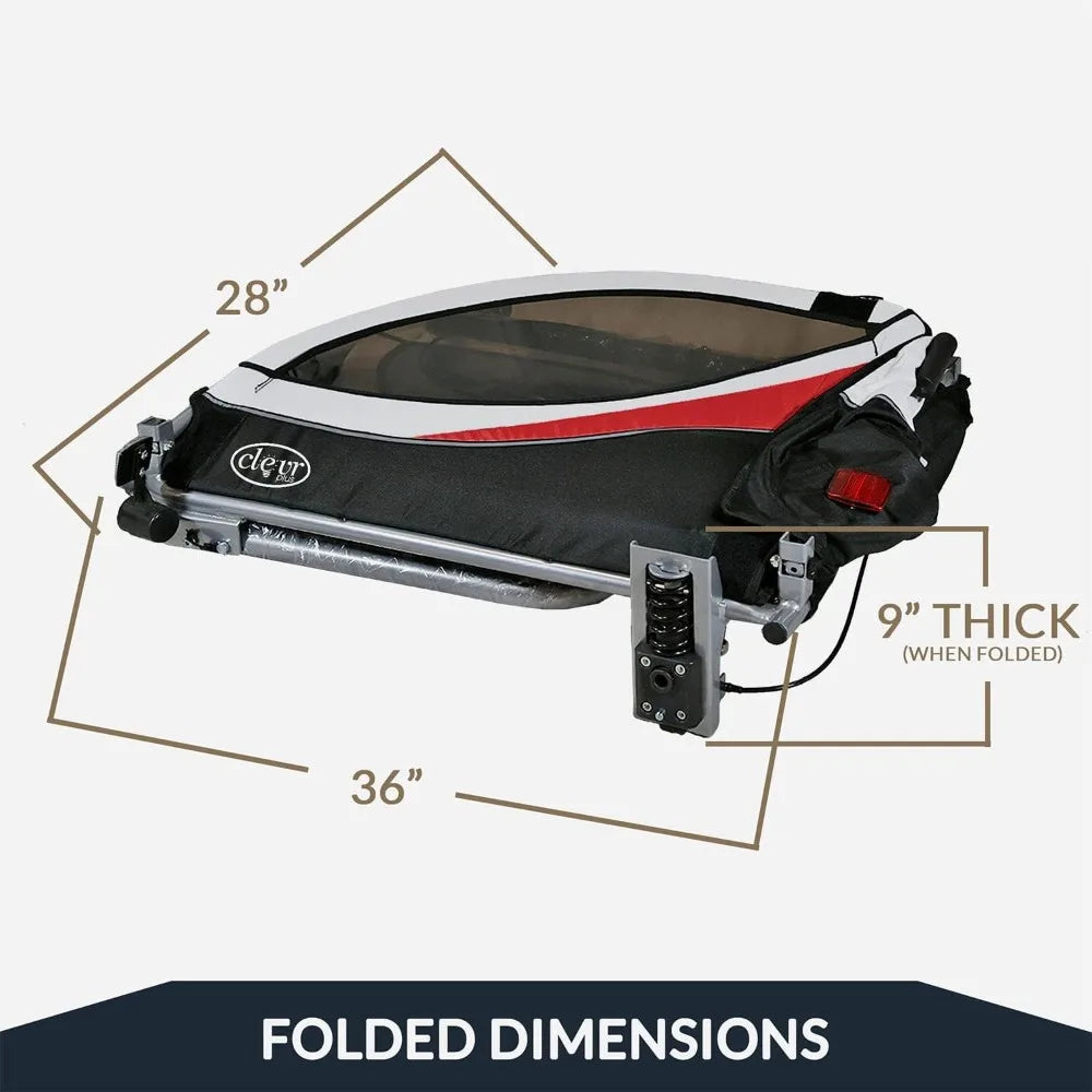 Deluxe Three In One Double Seat Bicycle Trailer Jogger