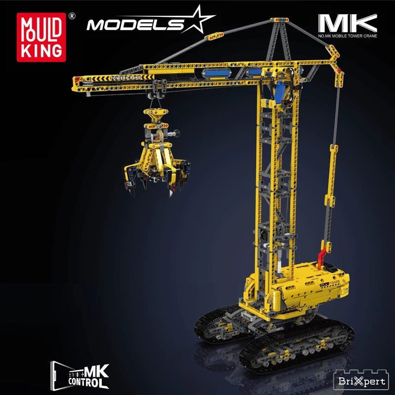 Mould King 17059 Remote Control Crawler Crane Block