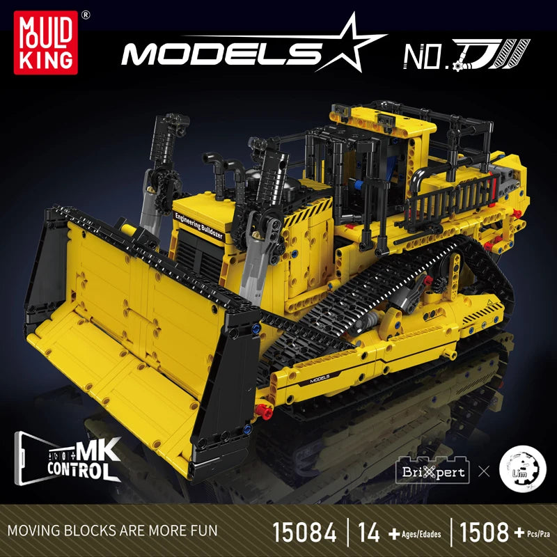 Mould King 15084 RC Bulldozer Building Block Set Toy