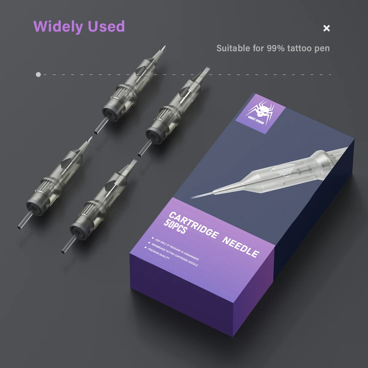 Sterilized Mixed Tattoo Needle Cartridges 50 Pcs Disposable