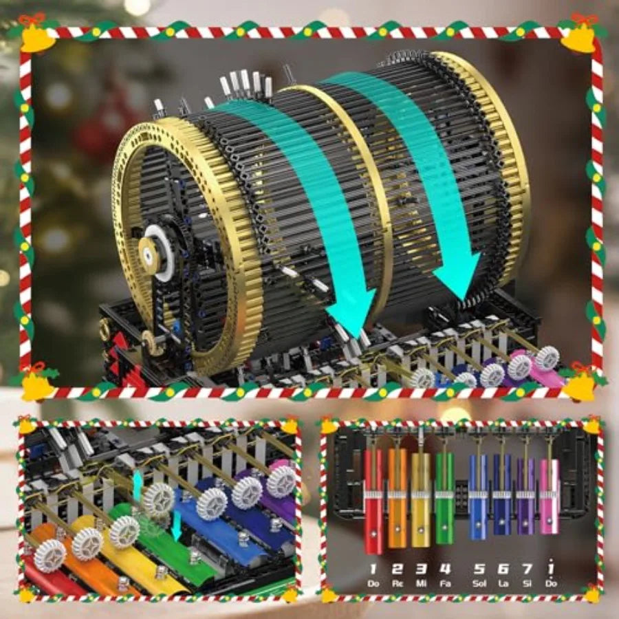 Mould King Music Box Building Blocks Kit With Percussion Syllables