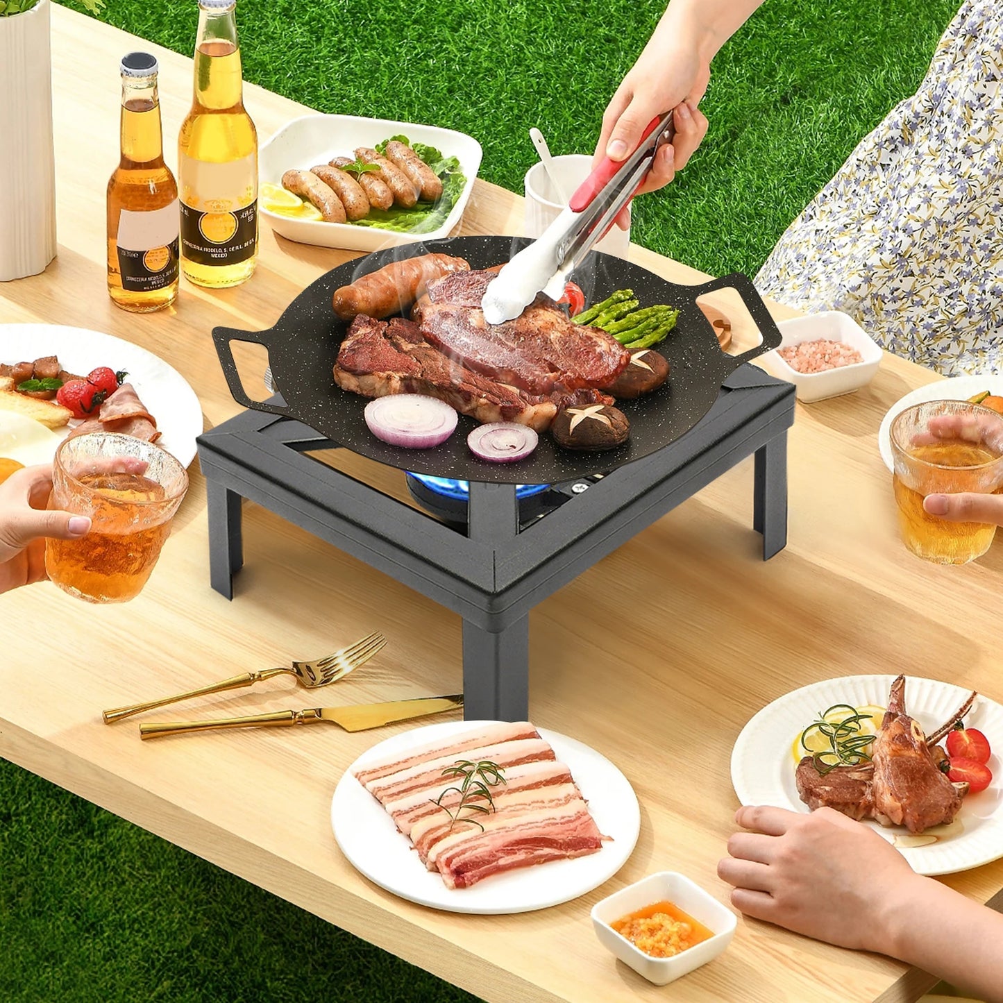 Portable Single Burner Propane Gas Stove With Regulator