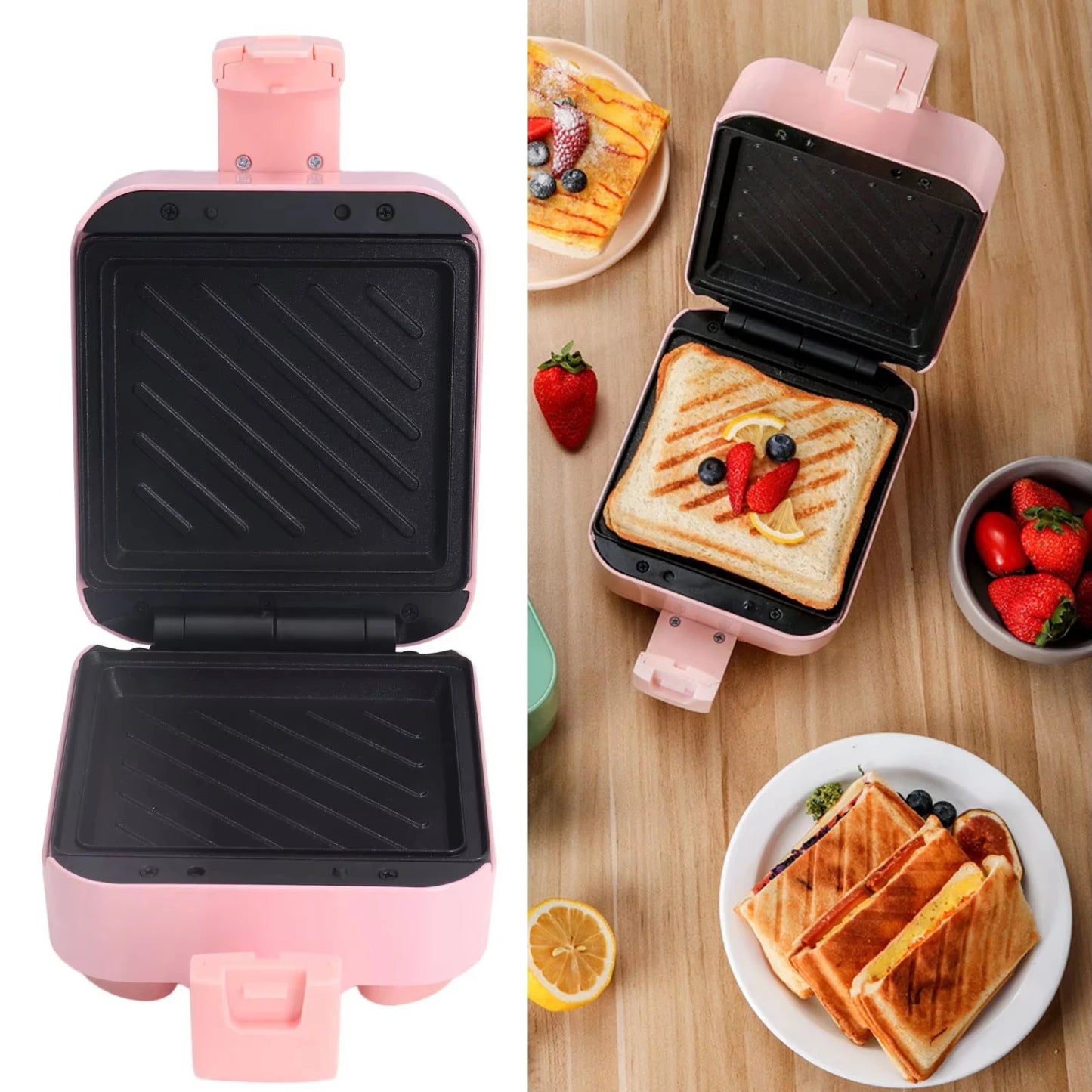 OIMG Multifunction Sandwich Maker Two Slice Fast Heating